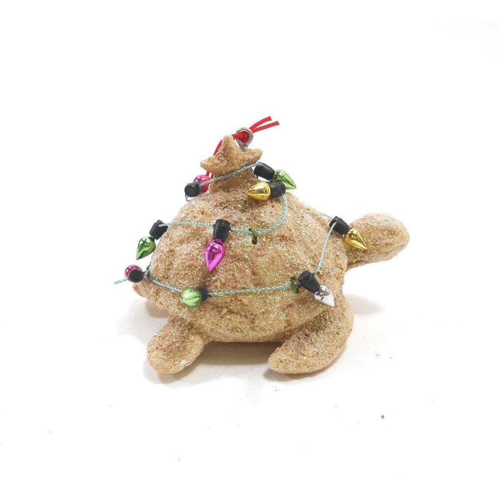 Sandy Sea Turtle Decorated Christmas Ornament by Midwest-CBK NWT Beach Coastal